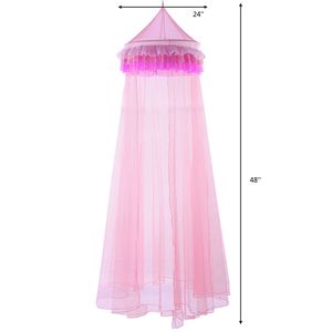 Elegante Zanzariera a Cupola Rotonda per Letto e Copriletto Stile Principessa - Product Image 5