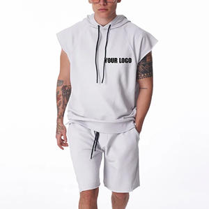 Top Selling 2-Piece <b>Set</b> Regular Fit Short Sleeve Printed Hoodie Shorts Casual Sporty High-End Fabric Midweight <b>Twin</b> <b>Sets</b> - Product Image 5