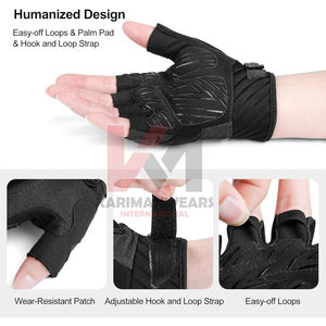 Guantes de ciclismo para hombre y mujer, antideslizantes, absorbentes de golpes, para bicicleta de montaña, transpirables, de cuero, con pantalla táctil, para deportes al aire libre - Product Image 3