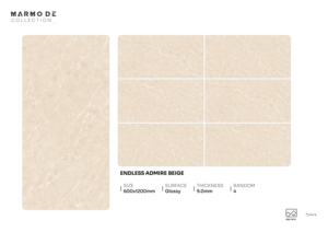 กระเบื้องพอร์ซเลนเคลือบเงาคุณภาพสูง ขนาด 600x1200 มม. กระเบื้องปูพื้นและผนังขนาดใหญ่ สำหรับงานตกแต่งภายในระดับพรีเมียม - Product Image 3