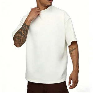 Camiseta Oversize de Algodón con Hombros Caídos para Hombre, Precio de Fábrica, Suministro de Marca Privada - Product Image 2