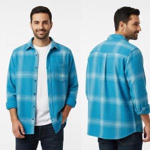 Flannel Shirt Premium Brushed Cotton Flannel Shirt Plaid Casual Button <b>Down</b> Shirt Supplier Wholesale Flannel Shirt - Product Image 1