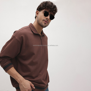 Sweat-shirts en coton de haute qualité sur mesure Nardon Apparel, épaules tombantes, style décontracté, pull pour homme, vente en gros - Product Image 3
