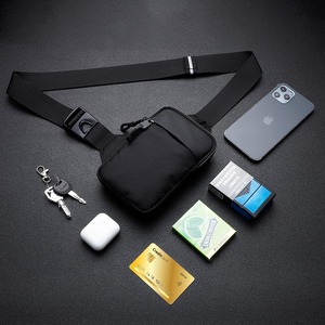 Mini Bolso Bandolera, Bolso de Pecho con Doble Bolsillo, Resistente al Agua, para Hombres y Mujeres, para Correr y Viajar - Product Image 3