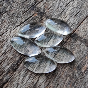 Pierre précieuse naturelle de haute qualité, cristal clair, taille cabochon, forme marquise, calibrée, en vrac, pour la fabrication de bijoux, vente en gros - Product Image 3