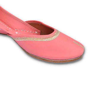 Custom Design Solid Color Handcraft Women Wedding Party Khussa Shoe Punjabi Wholesale Khussa Handmade Multi Colors Khussa - Product Image 5