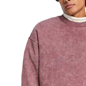 เสื้อสเวตเชิ้ตย้อมสีแบบแอซิดวอช ดีไซน์ใหม่ ขายดีที่สุดสำหรับผู้ชาย สั่งซื้อขั้นต่ำน้อย ขายส่งเสื้อสเวตเชิ้ตย้อมสีแบบแอซิดวอชสำหรับผู้ชาย - Product Image 6