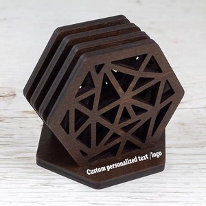 Posavasos de Madera de Acacia Moderno y Duradero con Logotipo Personalizado OEM, Proveedor de Discos Decorativos Redondos para Mesa de la India - Product Image 6