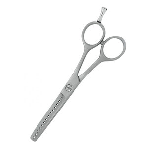 Stainless Steel Professional <b>Barber</b> Thinning Scissors Sharp <b>Blade</b> Right-Handed Medium Handle Hair Thinning Shears for Salon Use - Product Image 4
