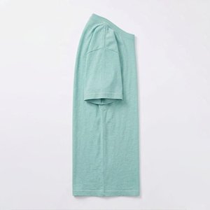 Camisetas de Hombre al por Mayor con Logotipo Personalizado, de Tela Lisa, Corte Holgado, Hombros Caídos, Algodón Grueso, Estilo Urbano Vintage - Product Image 4