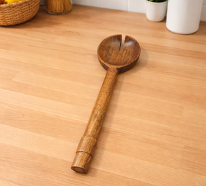 Cuchara de Servir de Madera Pulida a Mano, Ecológica, Estilo Simple, Utensilio de Cocina, Cubertería, Estilo Clásico Ecológico - Product Image 4