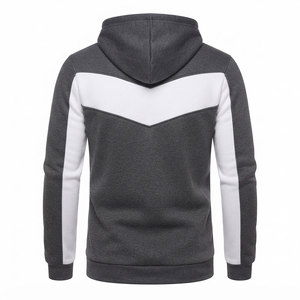 Fournisseur d'usine Sweat à capuche en polaire pour homme, coupe décontractée, avec cordon de serrage, chaud, pour l'extérieur et les occasions formelles, personnalisable - Product Image 2