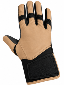 Gants de frappeur de baseball personnalisés en cuir Cabretta avec manchette longue et jointures en Spandex extensible, pour adultes et jeunes, couleur d'équipe, OEM - Product Image 4
