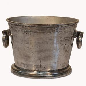 Seau à champagne rond en aluminium fait main avec poignées, seau à glace portable robuste, refroidisseur à vin et bacs à boissons pour bars - Product Image 3