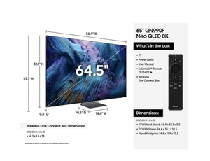 ข้อเสนอที่ดีที่สุดปี 2026 สำหรับทีวี 4 ตัว รุ่นใหม่แกะกล่อง ของแท้ 65 นิ้ว 8K HDR Smart Neo Mini LED พร้อมระบบลำโพง 6.2.4 แชนแนล - Product Image 2