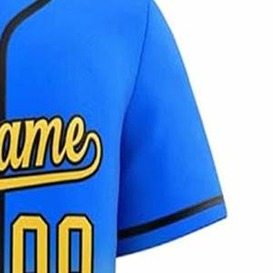 Maillots de baseball de haute qualité, uniformes vierges personnalisables pour enfants, t-shirts de baseball en gros, maillots de softball, téléchargés par Dress Sports - Product Image 3