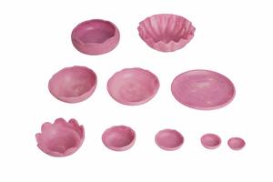 Bol à fruits en résine irrégulière fait main, diamètre 8 pouces, plat de service décoratif solide pour l'art moderne, la décoration intérieure antique et la vaisselle - Product Image 4