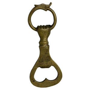 Antique Gold Finish <b>Hand</b> Shaped Bottle Opener Unique <b>Cast</b> Metal <b>Hand</b> Design Beer Opener - Product Image 4