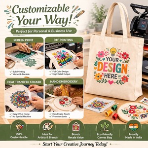 Export Quality Lightweight Cotton Tote <b>Bag</b> For School <b>College</b> Office Storage <b>Bag</b> Available At Best Market Price - Product Image 3