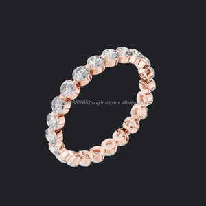 Dig Gift Bague de mariage de luxe en diamant de zircone 14K Design de bijoux élégants - Product Image 1