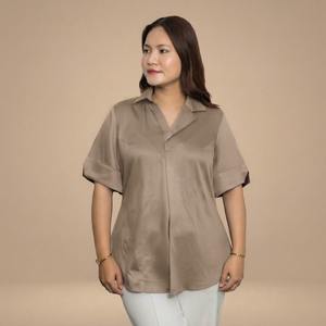 เสื้อเชิ้ตคอปกผู้หญิง ดีไซน์หรูหรา คลาสสิก ทันสมัย เหมาะสำหรับใส่ทำงาน ใส่ลำลอง และงานเลี้ยงตอนเย็น ทรงพอดีตัว ส่งออกจำนวนมากจากอินเดีย - Product Image 3