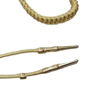 Aiguillette de Alambre Dorado y Plateado de Moda, Banda Personalizada con Dos Borlas, Cordón para Vestido Ceremonial 2026, Aiguilletes - Product Image 6