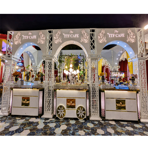 Splendid Wedding Food Counter for USA Indoor Events Wholesale Foldable Stainless Steel Cafe Stall High-<b>End</b> Juice <b>Bars</b> Australia - Product Image 1