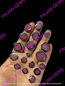 FAIJAN GEMS Hermosas Piedras Naturales Raras de Rubí Trapiche, Gemas con Corte Cabujón Tratadas con Calor, Certificadas por Terceros, Personalizables - Product Image 3