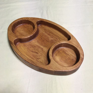 Plateau de service en bois écologique de haute qualité |   Vaisselle en bois massif à finition lisse, compatible lave-vaisselle, pour la cuisine, la salle à manger et l'usage commercial - Product Image 6