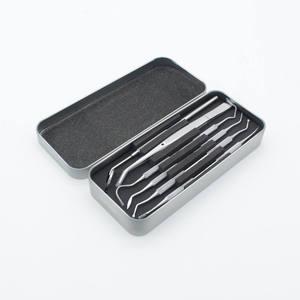 Dental Scaler Set 3Pcs Manual Knurled Grip Silver Metal <b>Teeth</b> <b>Cleaning</b> Instrument Class I Surgical <b>Tool</b> Shuja Surgico - Product Image 4