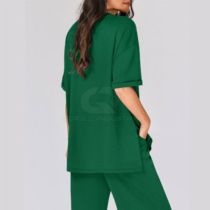 Pakistan Made Women Co-Ord Set Winter 100% Cotton Fleece Breathable Two Piece Casual <b>Wear</b> Holiday <b>Travel</b> Daily Use - Product Image 6