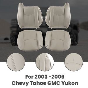 Set di Coprisedili Anteriori in Ecopelle di Lusso, Colore Beige Chiaro, Misura Personalizzata per Chevy Tahoe GMC Yukon 2003 2005 2006 - Product Image 3