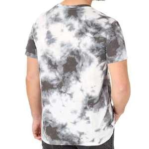 T-shirt en coton 100% lavé, style tie-dye tendance, écologique, séchage rapide, streetwear, manches courtes, col rond, haute qualité - Product Image 6
