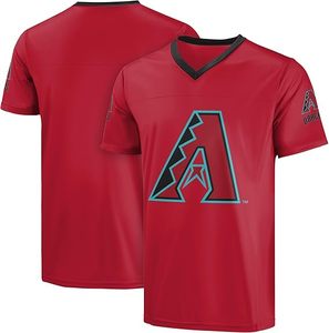 <span class=keywords><strong>Camiseta</strong></span> Deportiva de Cuello en V Azul Rey de los Astros de Houston con Ribete Rojo y Logotipo, Material de Poliéster, Diseño Deportivo Resistente - Product Image 6