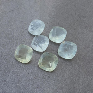 Piedra Preciosa de Prehnita Natural de Calidad AAA+, Corte Facetado, Calibrada, Forma Cuadrada Cojín, Venta al Por Mayor - Product Image 5