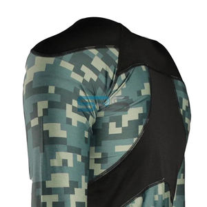 เสื้อแรชการ์ดผู้ชายคุณภาพสูง-แขนกุด/แขนยาว สวมใส่สบาย ระบายอากาศได้ดี กันลม มีรูระบายอากาศ ปรับแต่งได้ ต้านเชื้อแบคทีเรีย แห้งเร็ว - Product Image 4