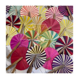 99 GD Abanico de mano de hoja de coco con tacto real, colgante, colores surtidos, modelo HELL, nuevo, hecho en Vietnam para uso en interiores/exteriores - Product Image 5