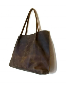 Bolso Tote de Cuero Vintage para Mujer, Bolso Casual de Cuero Genuino - Product Image 6