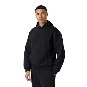 Ensemble de survêtement à capuche pour homme avec pantalon large, style décontracté streetwear, vente en gros, fabrication sur mesure, tenue deux pièces - Product Image 3
