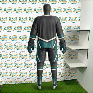 Uniformes de Hockey sobre Hielo Ecológicos de Primera Calidad, Impresos y Bordados, Tejido Transpirable que Absorbe la Humedad, Elástico en Cuatro Direcciones, Anti-UV - Product Image 3