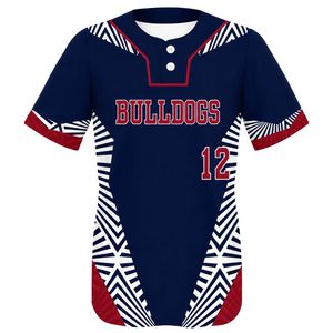 Conjunto de Uniforme de Béisbol Sublimado Personalizado, Jersey y Pantalones Azul Marino, Ropa Deportiva para Equipos Juveniles y Adultos, Transpirable y que Absorbe la Humedad - Product Image 1