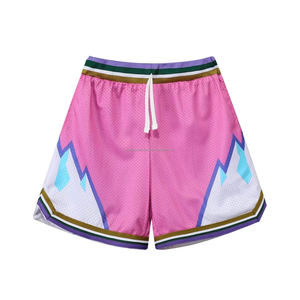 Unisex Premium <b>Retro</b> Mesh Basketball Shorts Breathable Quick-Dry <b>Fabric</b> Casual Summer Sports Outdoor Training Plus Size High - Product Image 4