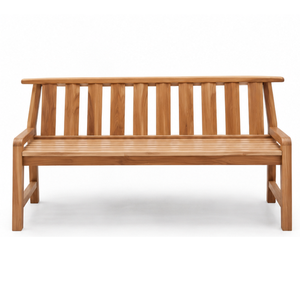 Banco de Jardín de Madera de Teca Sólida, Banco de Patio para Exteriores, Muebles de Asiento de Madera para Jardín, Terraza, Balcón - Product Image 2