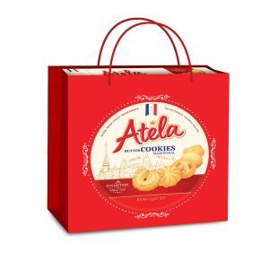 Soft Butter Cookies 320g Melt in Mouth Sweet <b>Biscuit</b> Blue Tin Box OEM ODM Factory - Product Image 6