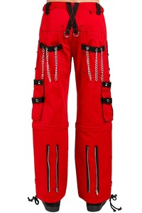 Pantalon Gothique Homme Unisexe Coupe Droite Détail Bretelles Mode Sombre Fabrication Personnalisée - Product Image 2