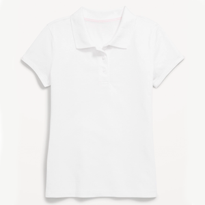 เสื้อโปโลชุดนักเรียนแขนสั้นสีขาวคุณภาพสูงฝีมือดีเยี่ยม - Product Image 3