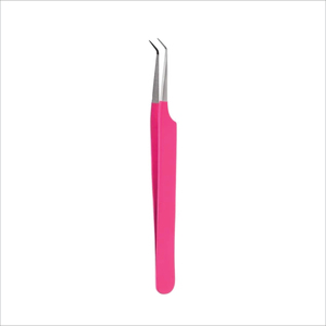 Pinzas de Precisión de 90 Grados para Pestañas Postizas, de Acero Inoxidable, con Punta Fina - Product Image 1