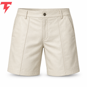 Premium <b>Men</b> <b>Leather</b> <b>Shorts</b> Offer Durable Material Soft Feel And Comfortable Movement For Modern Streetwear And Lifestyle Outfits - Product Image 1