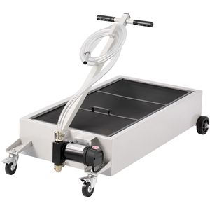 Vasca di raccolta olio mobile da 20 galloni con pompa elettrica, tubo da 2,2 m a basso profilo, maniglia pieghevole e design anti-perdita - Product Image 3