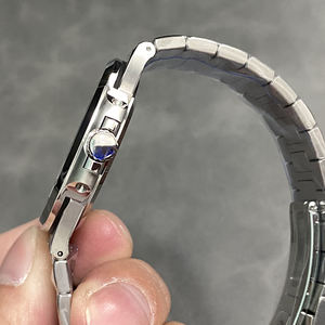 Montre mécanique de luxe Seiko NH35 en acier inoxydable, cadran de 40 mm, bracelet de 20 mm, mouvement ETA, réserve de marche, calendrier, aiguilles - Product Image 4